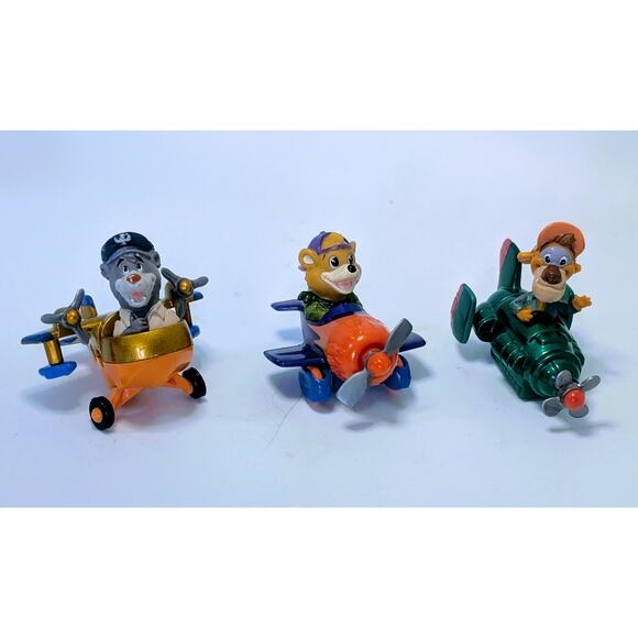 1989 Disney Talespin McDonald's Diecast Planes Baloo Wildcat Kit Cloudkicker - Picture 1 of 6